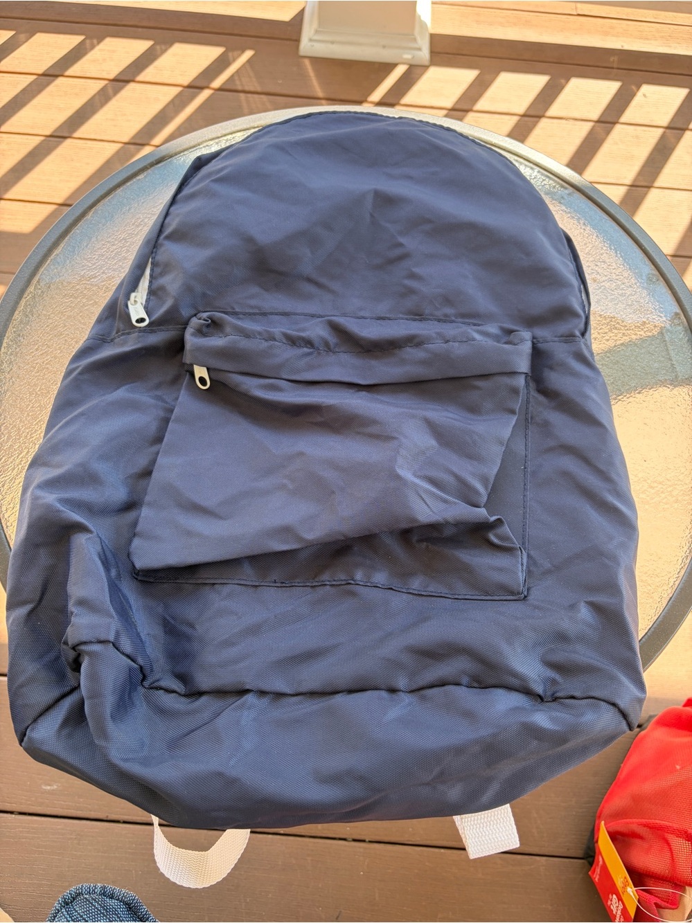Navy Blue Backpack Light Material